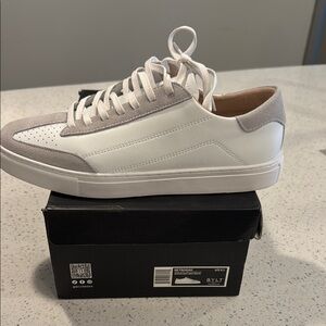 White and Gray Sneakers